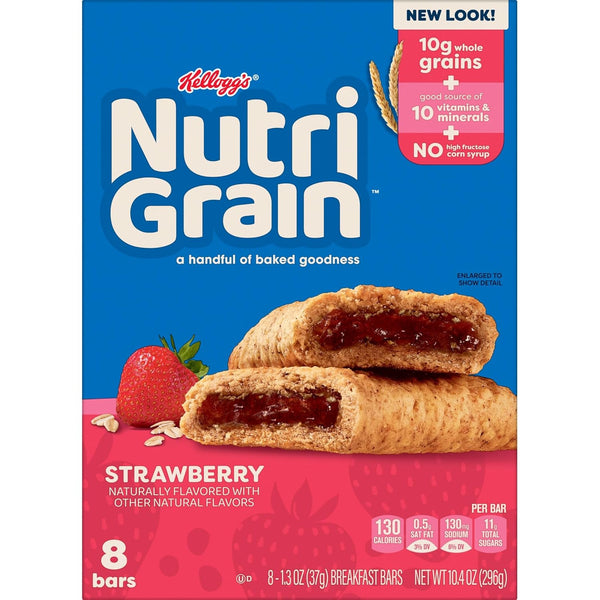 Nutri-Grain Soft Baked Breakfast Bars, 48 Count, 6 Boxes, Strawberry Flavor