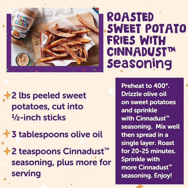 Cinnamon Toast Crunch Cinnadust Seasoning, 3.5 Ounce, Grocery Essentials, 3.5 Ounce Container, Sweet and Savory Flavor