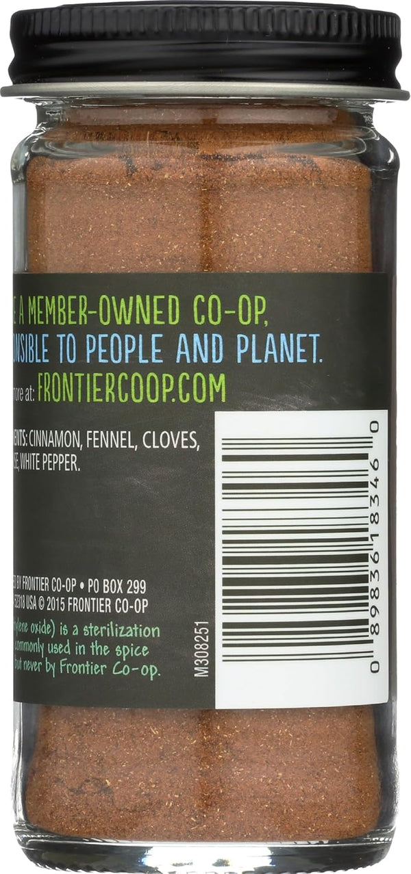 Frontier Co-op Five Spice Powder, 1.92 oz - Chinese Five Spice Blend Seasoning for Entrées, Grilled Fare, and Desserts