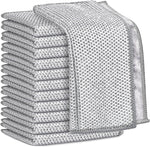 AIDEA Non Scratch Wire Dishcloth 24PK, Wire Dishwashing Rag for Wet and Dry, Dish Cloths for Washing Dishes, Cleaning Pads Steel Scrubber for Cookware, Sinks, Dishes, Stove Tops, 7"×8"