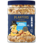 PLANTERS Fancy Whole Cashews with Sea Salt - 26 Oz Resealable Jar, Kosher, Good Source of Nutrients