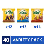 belVita Bites Breakfast Biscuits Variety Pack, 40 Snack Packs, 3 Flavors