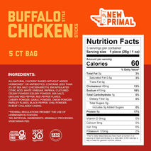 New Primal Buffalo Chicken Sticks, 5 Pack, Keto, Gluten Free, 9g Protein