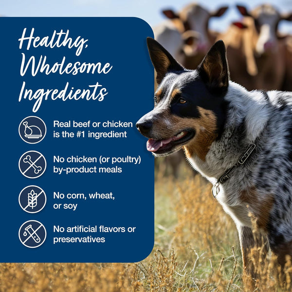 blue buffalo blue's stew grain-free wet dog food, hearty beef and country chicken variety pack, 12.5-oz cans, 6 count