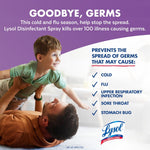 Lysol Disinfectant Spray, Household Cleaning Supplies, Disinfecting Multi-Purpose Room Spray, Antibacterial Sanitizer, Deodorizer, Kills Hantavirus, Lavender & Cotton Blossom, 19 Fl Oz (Pack of 2)