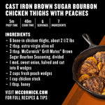 McCormick Grill Mates Brown Sugar Bourbon Seasoning, 9.75oz, sweet and spicy blend for pork, seafood and steak
