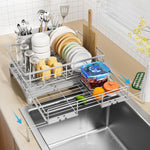 Expandable Dish Drying Rack for Kitchen Counter