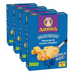 Annie's Macaroni and Classic Cheddar, Organic Pasta, Made with Real Cheese, 6 oz (Pack of 12)