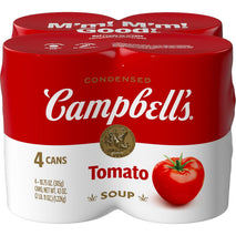 Campbell's Condensed Tomato Soup, 10.75 Ounce Cans, Non-BPA, Pack of 4, Farm-Grown Tomatoes