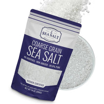 Sea Salt Superstore Coarse Grain Kosher Non-Iodized Baja Salt Refill for Grinder, 14 oz Bag