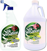 Sparkle Plenty Silk Sensation Artificial Flower & Plant Leaf Cleaner and Shine - Fake Flower Dusting Spray - Silk Plant Cleaner Spray No Wipe - Drip Dry Cleaning Supplies for Artificial Tree (32oz)