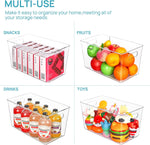 Clear Plastic Storage Bins for Home Organization and Storage