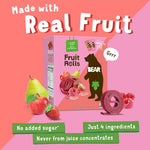 Bear Strawberry Raspberry Fruit Rolls Variety Pack, 8.4 OZ