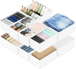12-pack drawer organizer for nursery, closet, and storage dividers