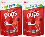 YumEarth Organic Pops Variety Pack, 60 Fruit Flavored Favorites Lollipops, Allergy Friendly, Gluten Free, Non-GMO, Vegan, No Artificial Dyes
