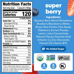 Noka Superfood Fruit Smoothie Pouches with Immune Support, Super Berry, Healthy Snacks with Vitamin C, Plant Protein, Flax Seed, Gluten Free, Squeeze Pouch, 4.22 oz (Pack of 12)