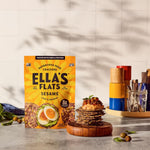 ELLA’S FLATS® Sesame All Seed Savory Crisps – All Natural, Gluten Free, Good Source of Protein, High Fiber, Vegan and Keto Friendly (3 Pack)