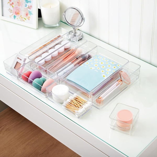 STORi SimpleSort 10-Piece Stackable Clear Drawer Organizer Set