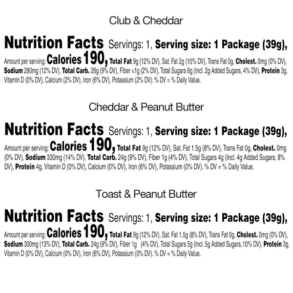 Keebler Sandwich Crackers Variety Pack 45 Packs Baked in USA