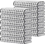 Kitinjoy Cotton 8 Pack Terry Kitchen Dish Cloths, 12 x 12 Inches Super Soft and Absorbent Dish Rags, Quick Drying Dish Towels for Washing Dishes, Mixed Color
