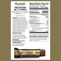 barebells protein bars salty peanut 12 count 20g high protein treats
