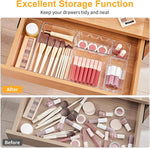 13-Piece Drawer Organizer Set with Non-Slip Pads for Desk, Bathroom, and Kitchen