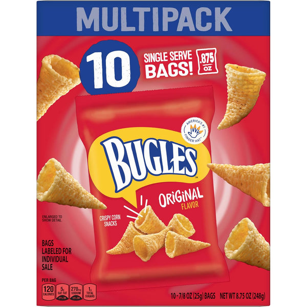 Bugles Original Crispy Corn Snacks Multipack 10 Ct 8.75 oz