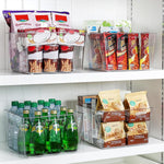 Extra Large Clear Plastic Storage Bins for Pantry Closet Laundry Room Organization