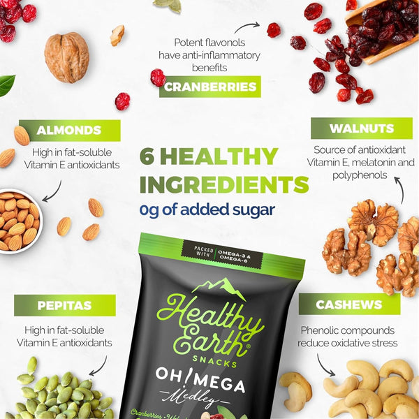 Earth Snacks Variety Pack, 24 Count, Mixed Nuts and Dried Fruits, Gluten-Free