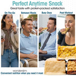 Wonderslim High Fiber Protein Bars Variety Pack 15g Protein 8g Fiber Low Sugar Low Carb