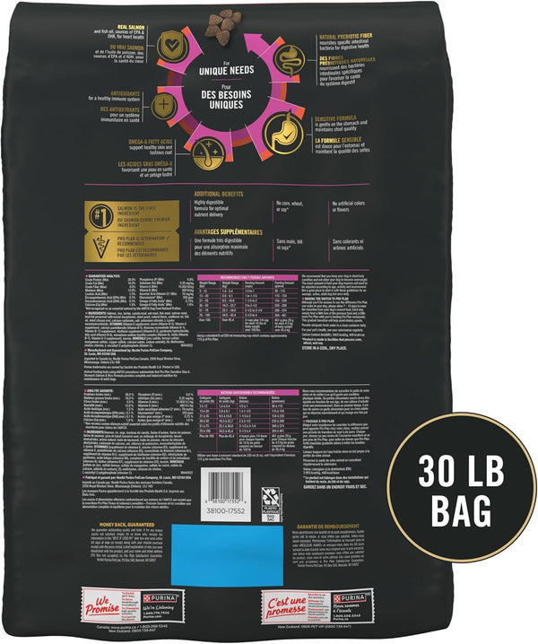 purina pro plan sensitive skin salmon rice adult dog food dry digestive health 30 lb bag