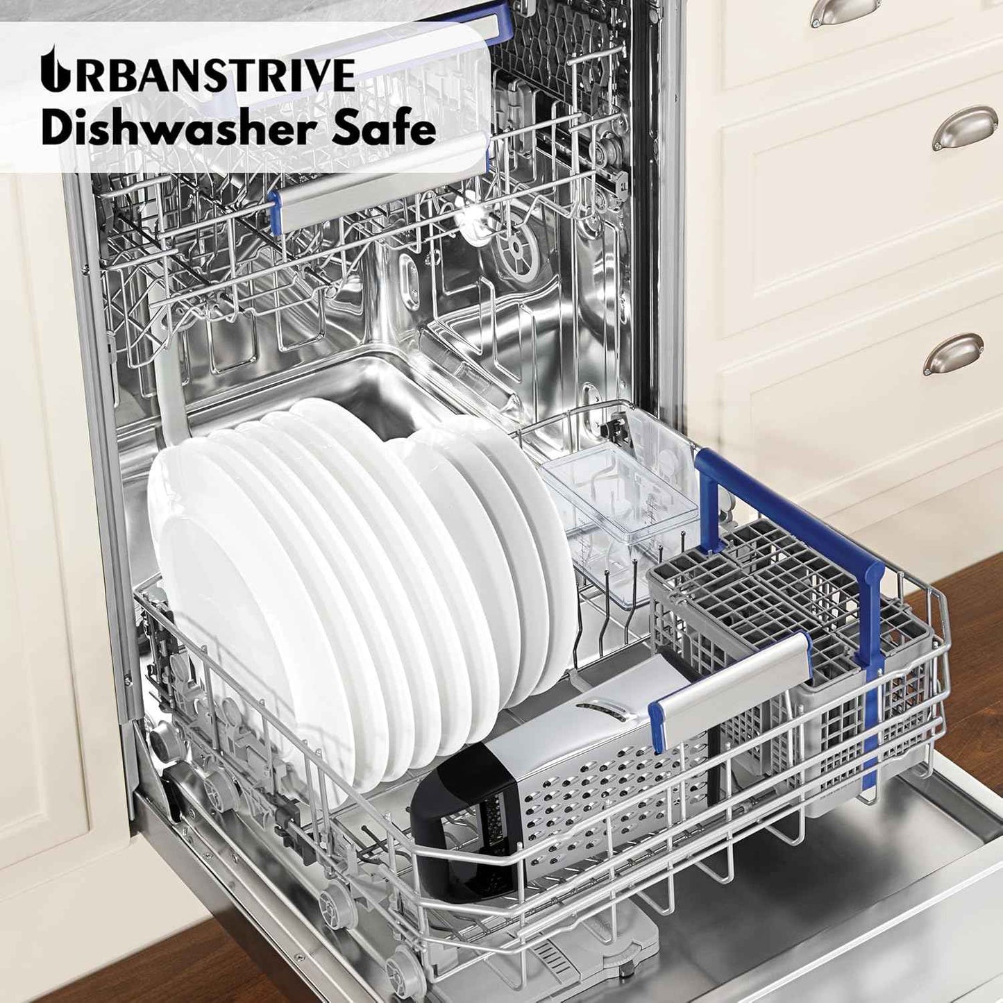 Urbanstrive Cheese Grater With Container Box Grater Stainless Steel Graters for Kitchen Cheese Shredder Parmesan Shredder Kitchen Gadgets Kitchen Tools Kitchen Gifts for Chef Dishwasher Safe Zester