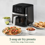Cuisinart Air Fryer, 2.6-Quart Compact Basket Fryer with 3 Cooking Functions to Air Fry, Roast, and Bake, 3 Airfryer Presets, Dishwasher-Safe Parts, AIR-80, Stainless Steel & Black