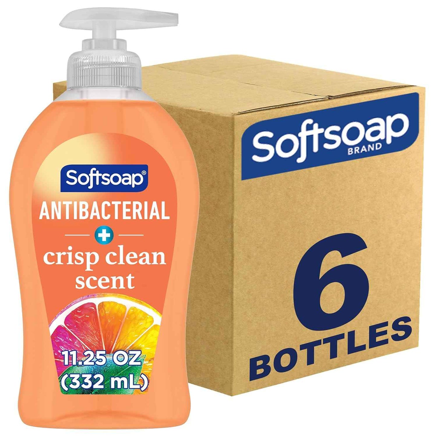 Softsoap Antibacterial Liquid Hand Soap, Kitchen Fresh Hand Soap, 11.25 Fl Oz (Pack of 6)