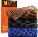 ujfqbh 3 pieces african bath sponge pink yellow purple exfoliating shower body scrubber