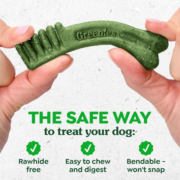 greenies veterinarian-recommended adult natural dental dog treats, original flavor, 36 oz. pack, 36 count, regular size
