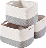 Storage Baskets for Organizing Shelves and Baby Nursery