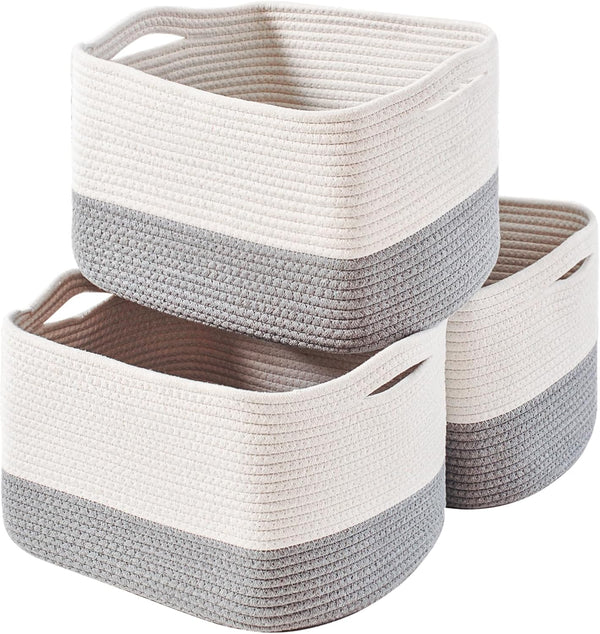 Storage Baskets for Organizing Shelves and Baby Nursery