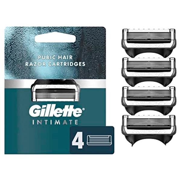 Gillette Intimate Razor for Men, Men’s Pubic Razors with 5-Blade Refills, Gentle and Easy to Use