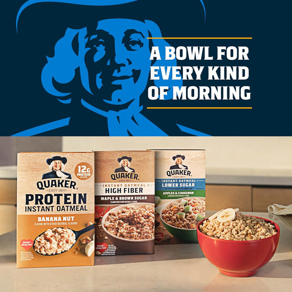 Quaker Instant Oatmeal, Original, Individual Packets, 0.98 Ounce , 48 Count (Pack of 1 )
