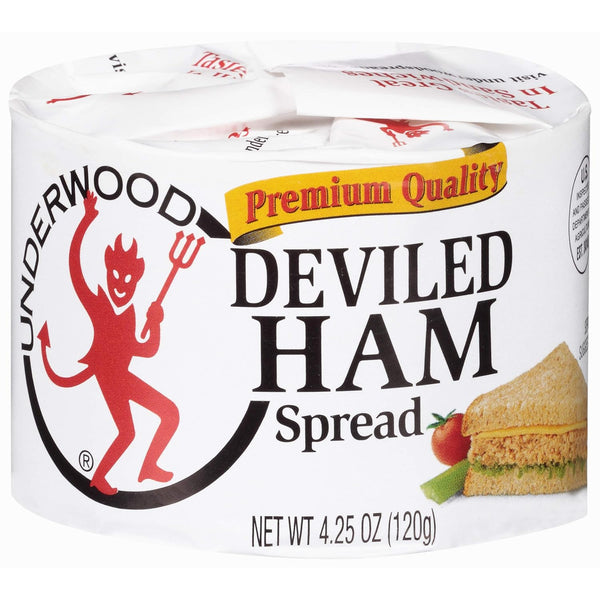 Underwood Deviled Ham Spread 4.25 Ounce 4 Pack Convenience Snacking