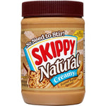 SKIPPY Natural Creamy Peanut Butter Spread, 26.5 oz Jar