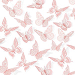 SAOROPEB 3D Butterfly Wall Decor - 48 Pcs, 4 Styles, 3 Sizes, Gold Butterfly Decorations for Birthday & Party Celebrations, Removable Stickers