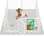 FXW Homeplus Unleashed Indoor Dog Playpen - Stress-Free and Safe Play, Heavy Duty 24 Inch 6 Panels Dog Pen for Puppy and Small Dogs, Black│Patented