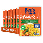 BEN'S ORIGINAL Ready Rice Jasmine Rice 8.5 OZ Pouch Pack of 6 Convenient Microwave Side Dish