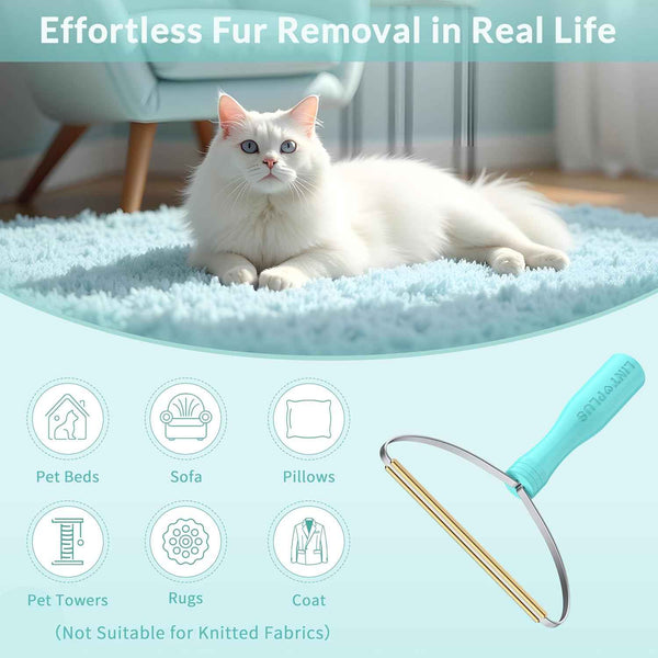 lintplus deep cleaner pro pet hair remover for multi fabric edge and carpet rake scraper, easy to use and durable