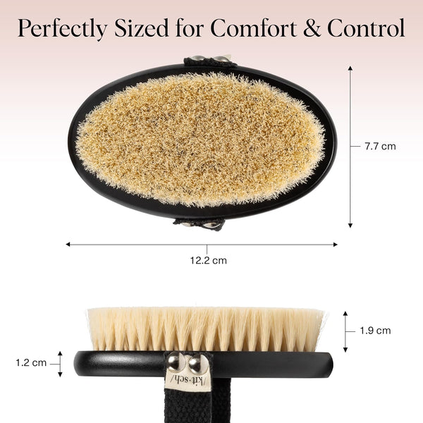 Kitsch Soft Bristle Dry Brushing Body Brush for Lymphatic Drainage and Skin Exfoliation