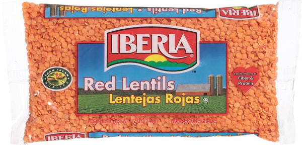 Iberia Dry Lentils, 12 Oz - High-Protein, Non-GMO, Cholesterol-Free Pulses