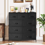 9-drawer dresser with storage and anti-tip kit for bedroom and entryway