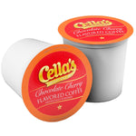 Cella's Chocolate Cherry Coffee Pods Compatible with Keurig K Cup Brewers